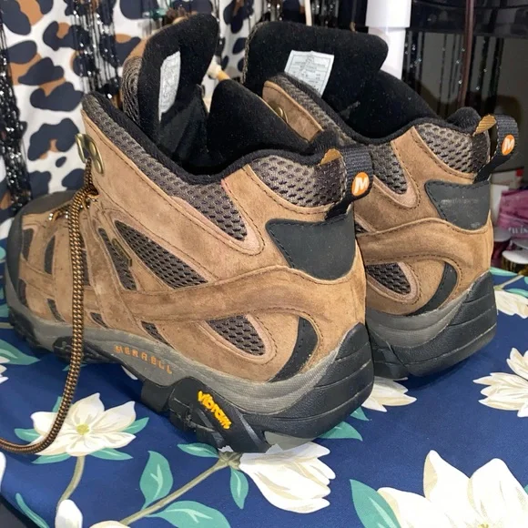 MERRELL MENS MOAB 3 MID WATERPROOF HIKING BOOTS - Picture 6 of 15